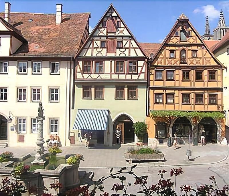 Historik Hotel Gotisches Haus Garni Rothenburg ob der Tauber Kültér fotó